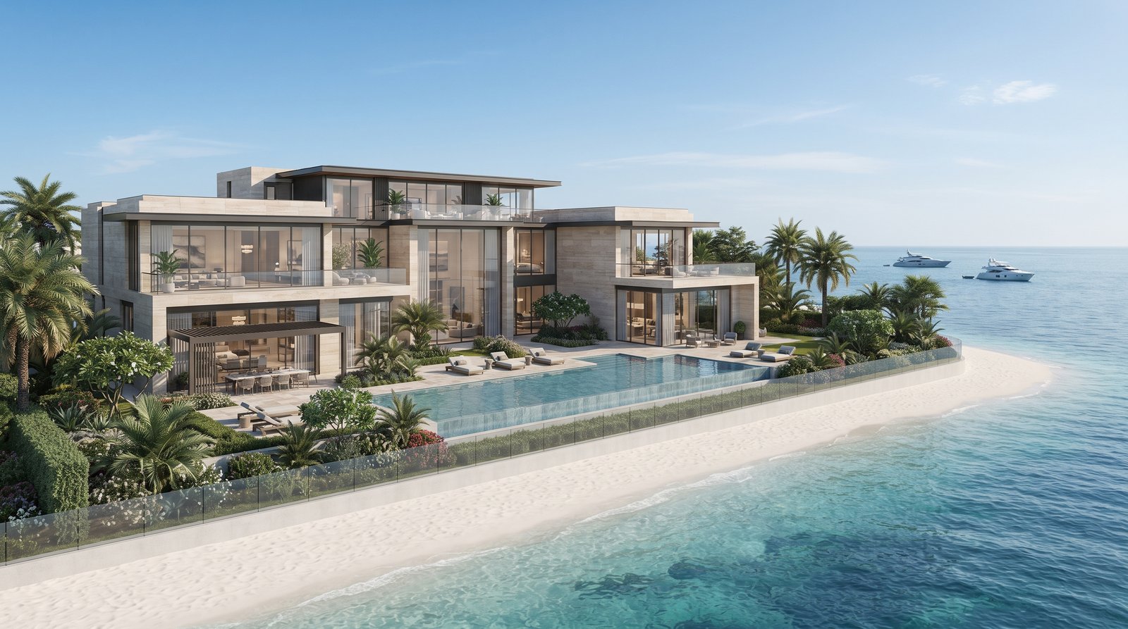 Luxury waterfront mansion in Dubai