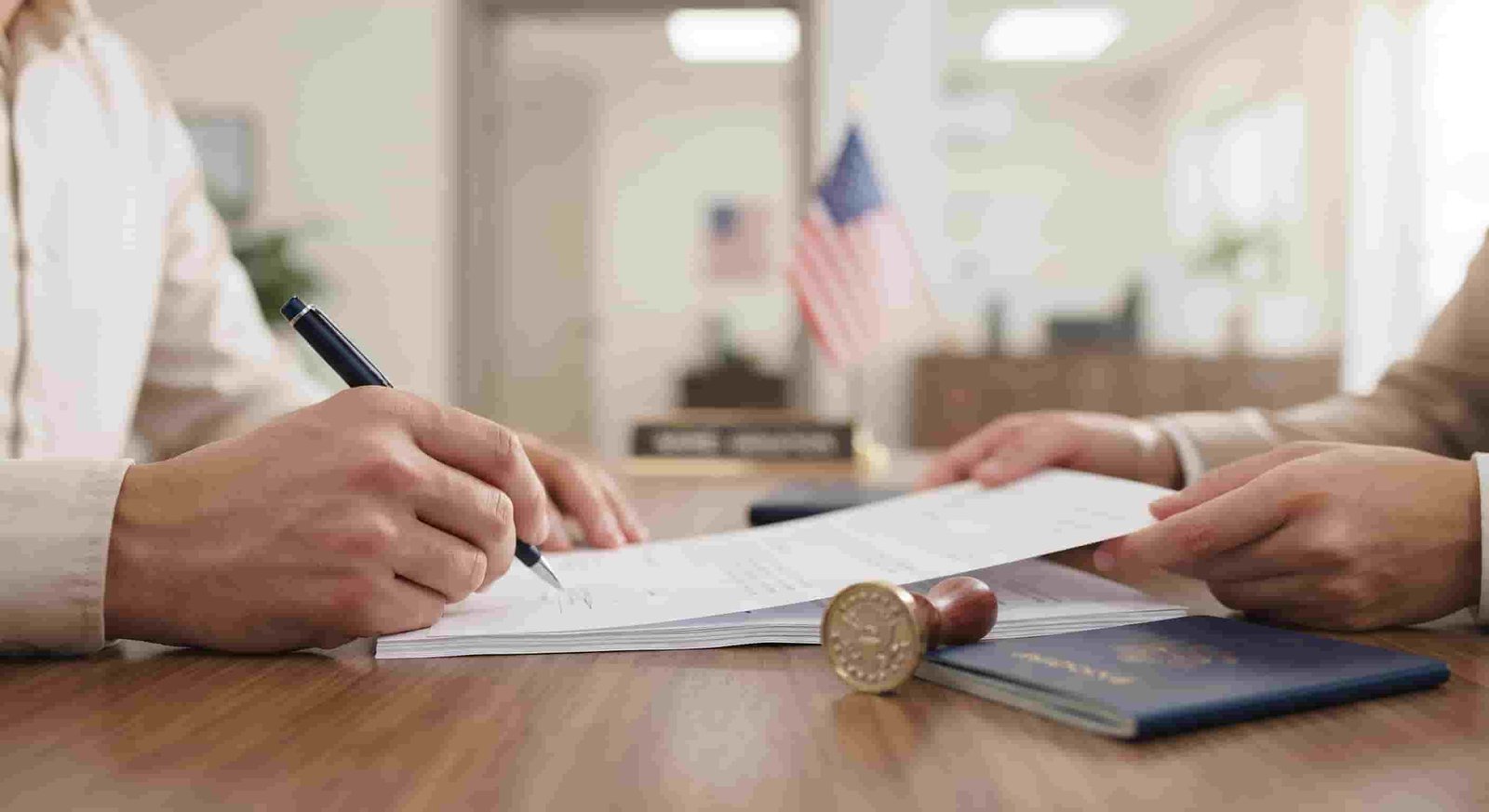 US seller signing a power of attorney for a Dubai property sale